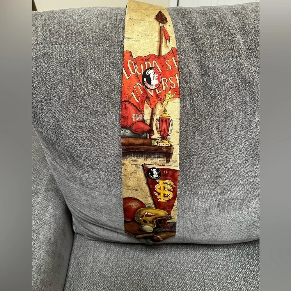 Men's Eagles Wings Florida State University Seminoles Neck Tie
